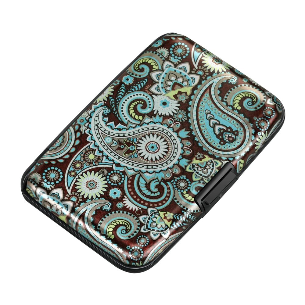 6598 Mini RFID Aluminum Wallet Credit Cards Holder Business Card Case Metal